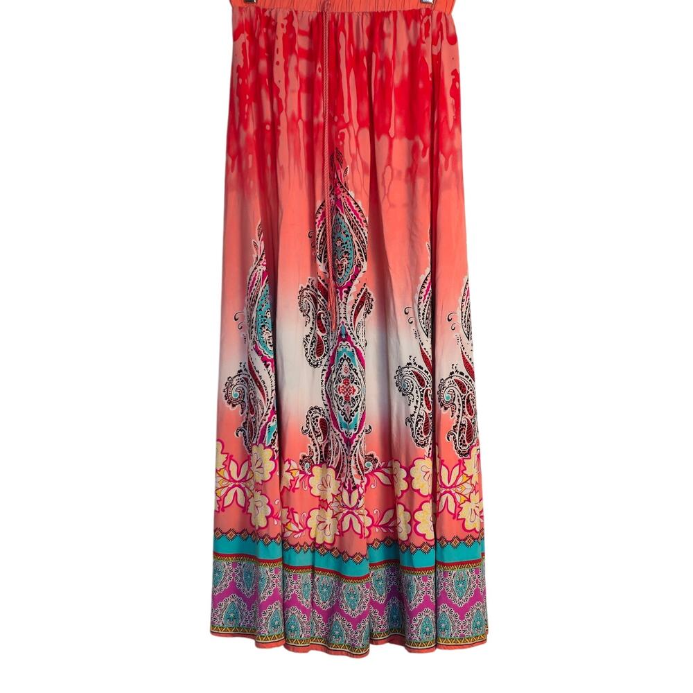 Magic 94479 Womens Multicolor Skirt Size XL Boho Maxi